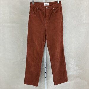 Rolla's Brown Original High Rise Straight Corduroy Pants AU 9  US 27